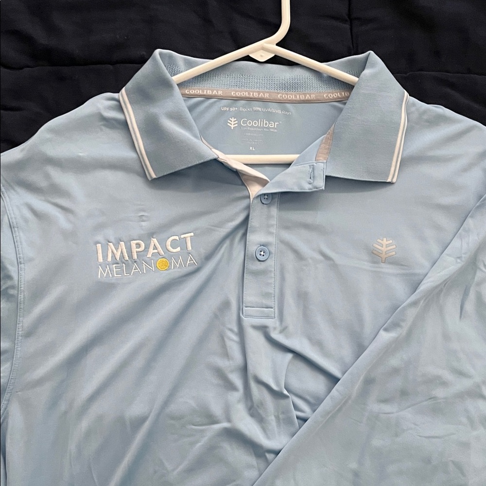 Coolibar Men's Sky Blue Polo Shirt